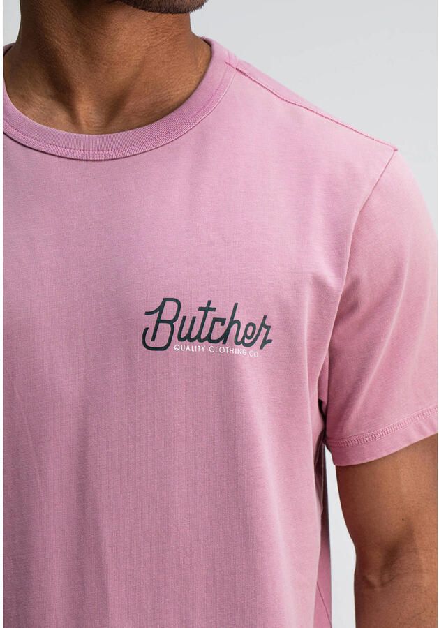 BUTCHER OF BLUE Heren Polo's & T-shirts Army Butcher Tee Roze - Foto 7