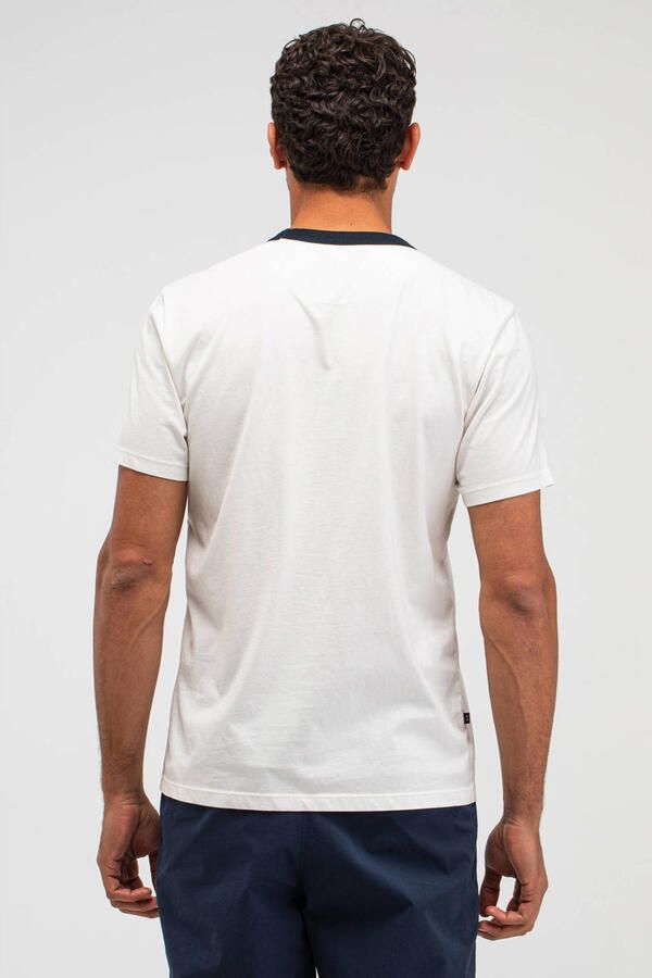 BUTCHER OF BLUE Heren Polo's & T-shirts Classic Anchor Tee Gebroken Wit - Foto 7