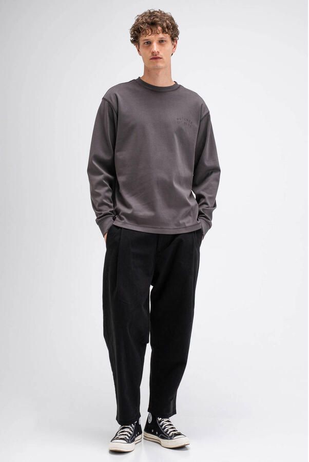 Butcher of Blue relaxed fit longsleeve met backprint grijs - Foto 3