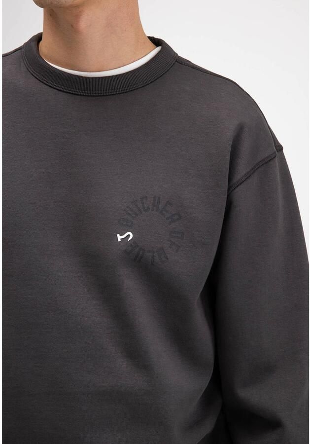 Butcher of Blue relaxed fit sweater met backprint grijs - Foto 2