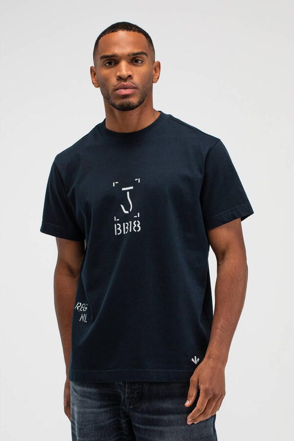Butcher of Blue relaxed T-shirt donkerblauw