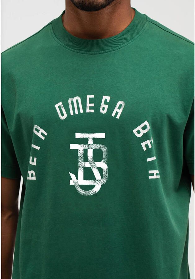 BUTCHER OF BLUE Heren Polo's & T-shirts Army Loose Logo Tee Groen - Foto 6