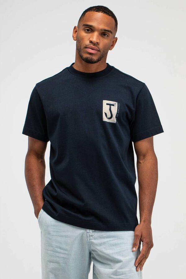 BUTCHER OF BLUE Heren Polo's & T-shirts Army Cyan Loose Tee Donkerblauw - Foto 5