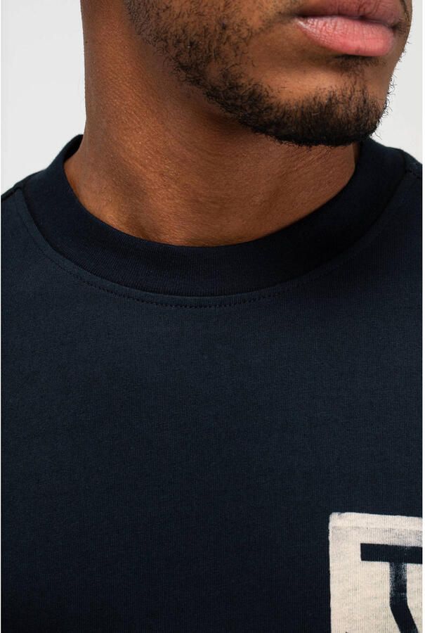 BUTCHER OF BLUE Heren Polo's & T-shirts Army Cyan Loose Tee Donkerblauw - Foto 7