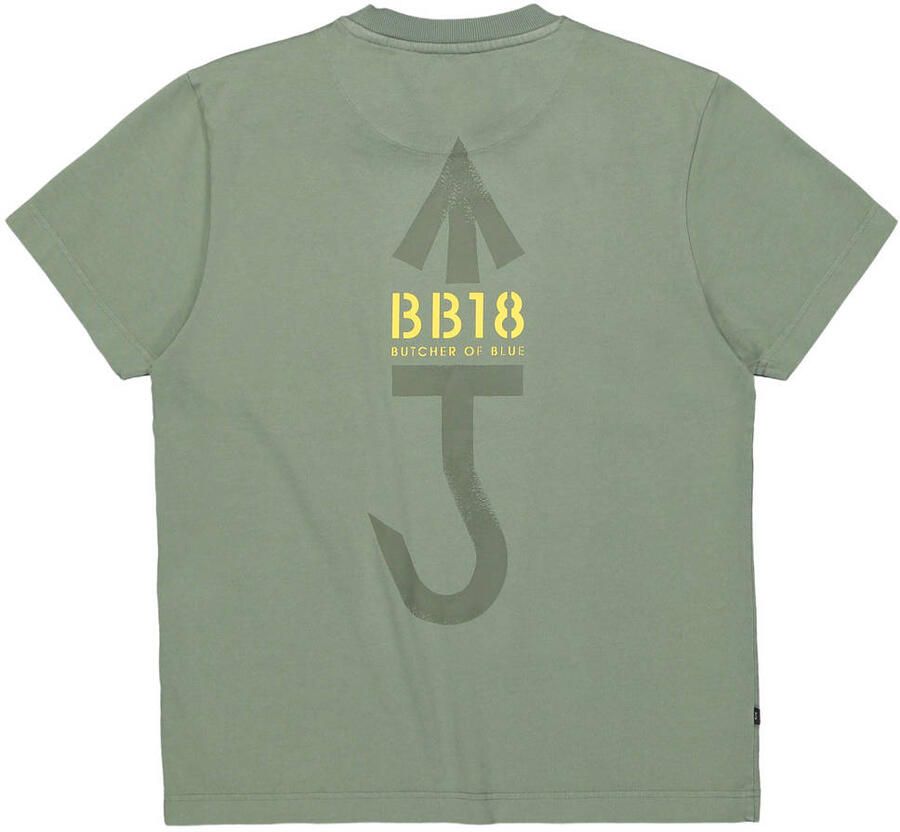 BUTCHER OF BLUE Heren Polo's & T-shirts Army Carlow Loose Tee Khaki - Foto 6