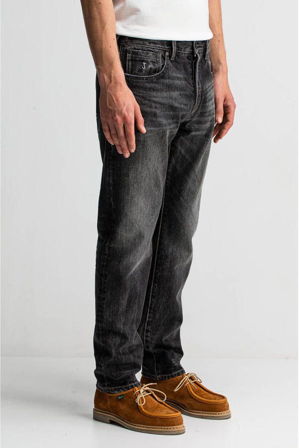 BUTCHER OF BLUE Heren Jeans Stockton Straight Dusk Denim Zwart - Foto 6