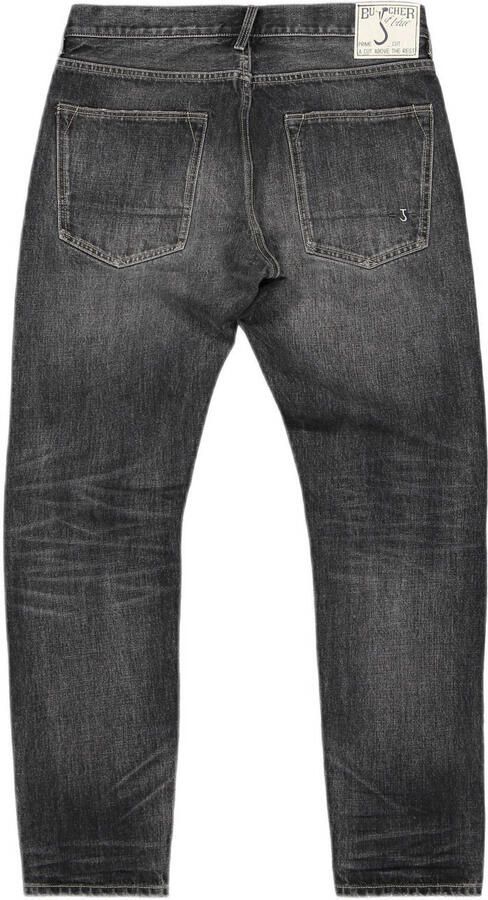 BUTCHER OF BLUE Heren Jeans Stockton Straight Dusk Denim Zwart - Foto 7