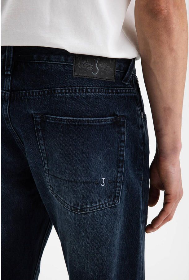 BUTCHER OF BLUE Heren Jeans Stockton Straight Night Denim Donkerblauw - Foto 6