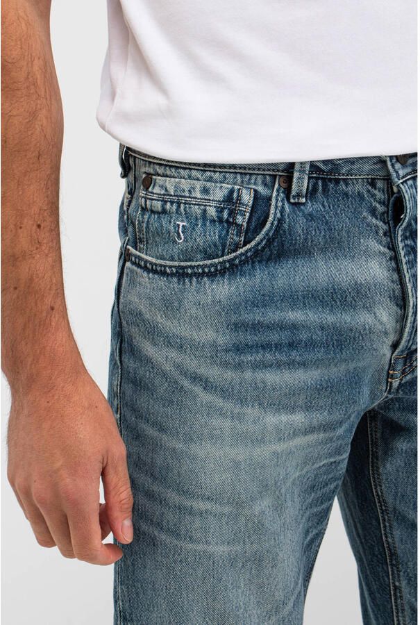 BUTCHER OF BLUE Heren Jeans Stockton Straight Redding Med Blauw - Foto 6
