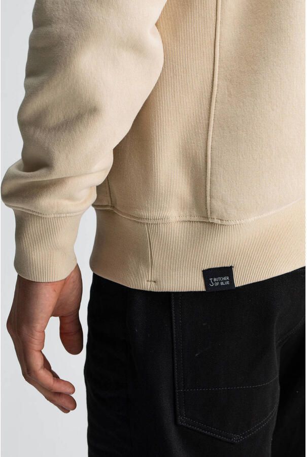 BUTCHER OF BLUE Heren Truien & Vesten Army Frat Crew Beige - Foto 6