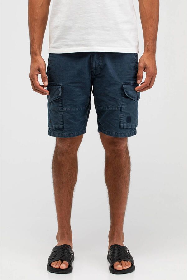 Butcher of Blue Wilton regular cargo short donkerblauw