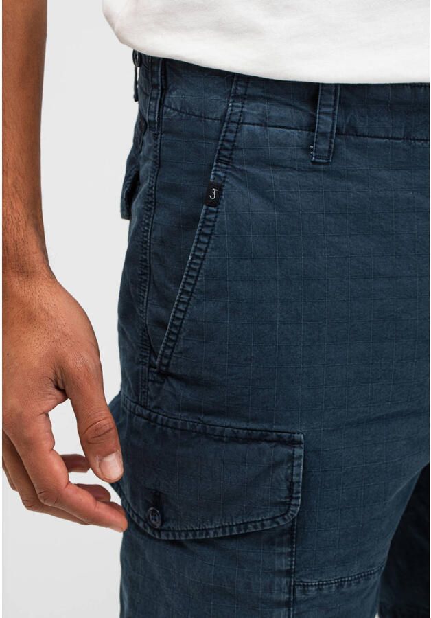 Butcher of Blue Wilton regular cargo short donkerblauw - Foto 3