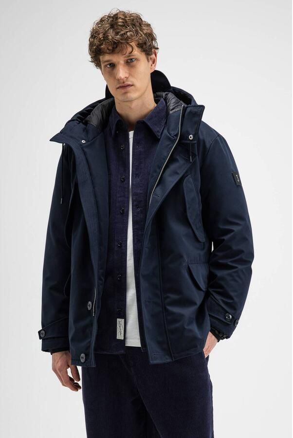 BUTCHER OF BLUE Heren Jassen Knox Jacket Donkerblauw - Foto 5