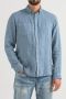 BUTCHER OF BLUE Heren Overhemden Robbins Linen Clean Shirt Blauw - Thumbnail 2