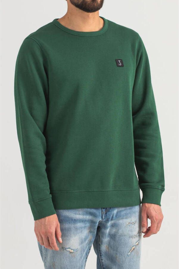Butcher of Blue sweater Army Crew met biologisch katoen viper green