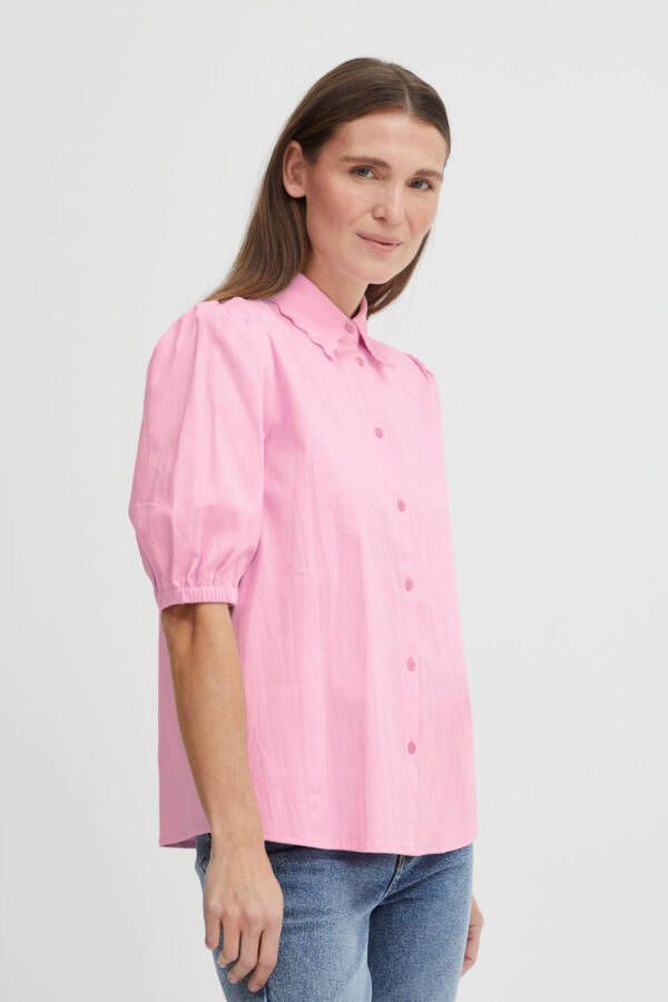 B.Young blouse BYHOLIE met plooien roze