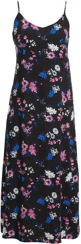 B.Young jurk BYMMJOELLA met all over print zwart blauw roze