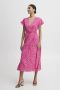 B.Young jurk met paisleyprint en ceintuur roze - Thumbnail 1
