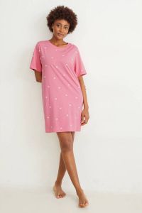 C&A bigshirt roze