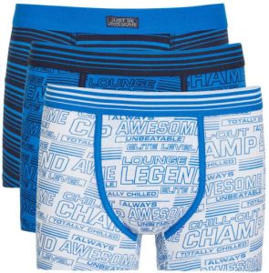 C&A boxershort set van 3 blauw wit