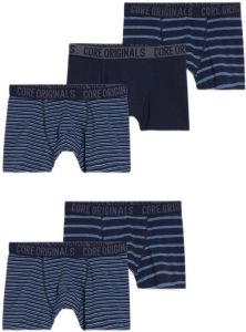 C&A boxershort set van 5 blauw zwart