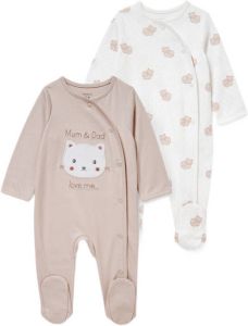 C&A boxpak set van 2 roze wit