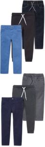 C&A broek set van 6 grijs donkerblauw zwart
