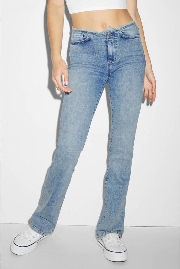 C&A Clockhouse low waist bootcut jeans light blue