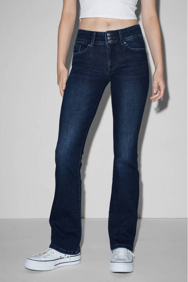 C&A Clockhouse bootcut jeans dark blue denim