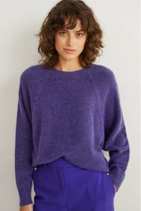 C&A fijngebreide trui paars