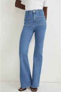 C&A high waist flared jeans medium blue denim