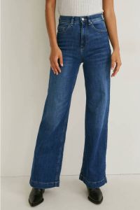 C&A high waist wide leg jeans dark denim