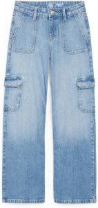 C&A high waist wide leg jeans lichtblauw