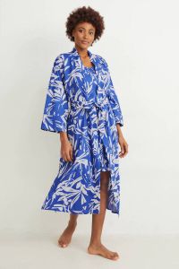 C&A kimono blauw wit