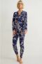 C&A pyjama donkerblauw - Thumbnail 1