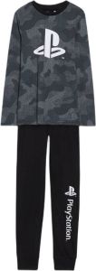C&A pyjama van biologisch katoen zwart grijs