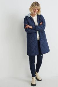 C&A quilted gewatteerde jas donkerblauw