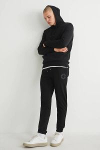 C&A regular fit joggingbroek zwart