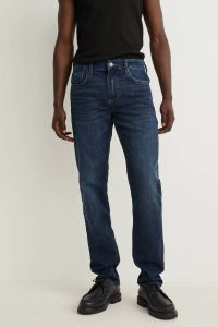 C&A slim fit jeans donkerblauw