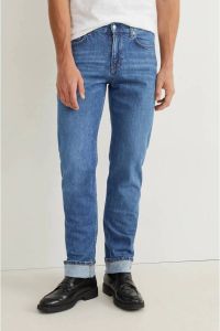 C&A straight fit jeans met studs blauw