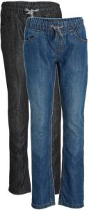 C&A straight jeans set van 2 black denim blue denim