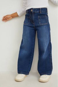 C&A wide leg jeans dark blue denim