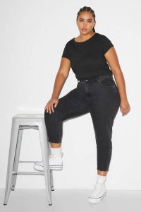 C&A XL Clockhouse high waist regular fit jeans zwart