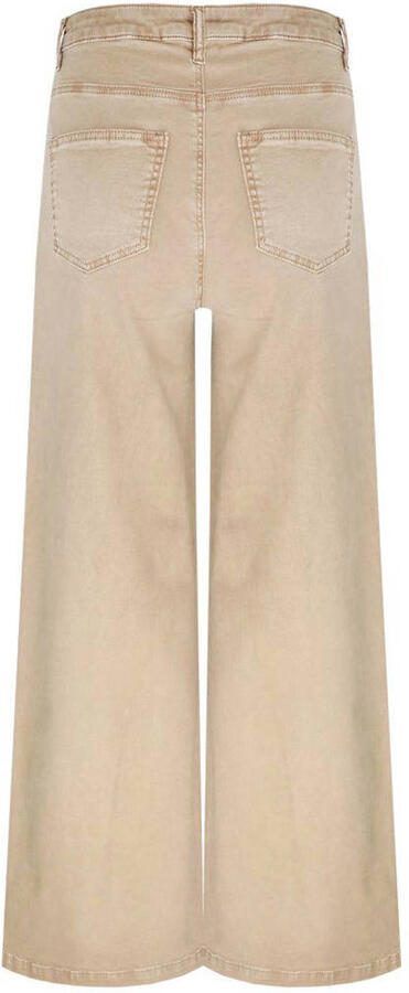 C&S The Label wide leg regular waist broek camel - Foto 3