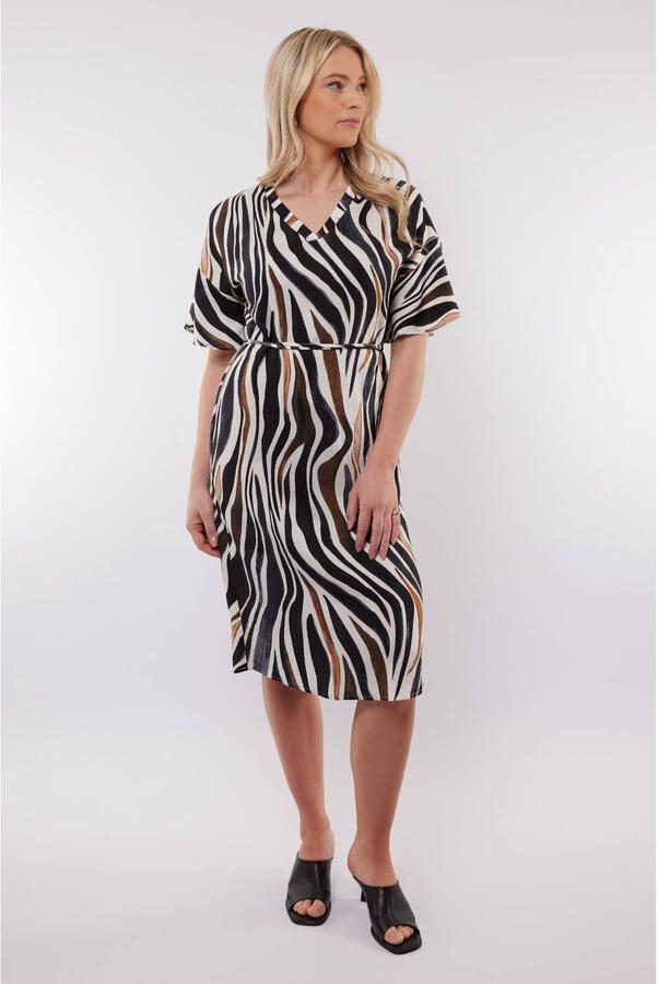 C&S The Label zomerjurk bruin
