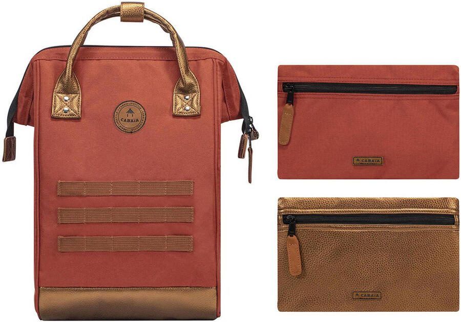 Cabaia Middelgrote Avonturier Rugzak Oranje Orange Unisex - Foto 2