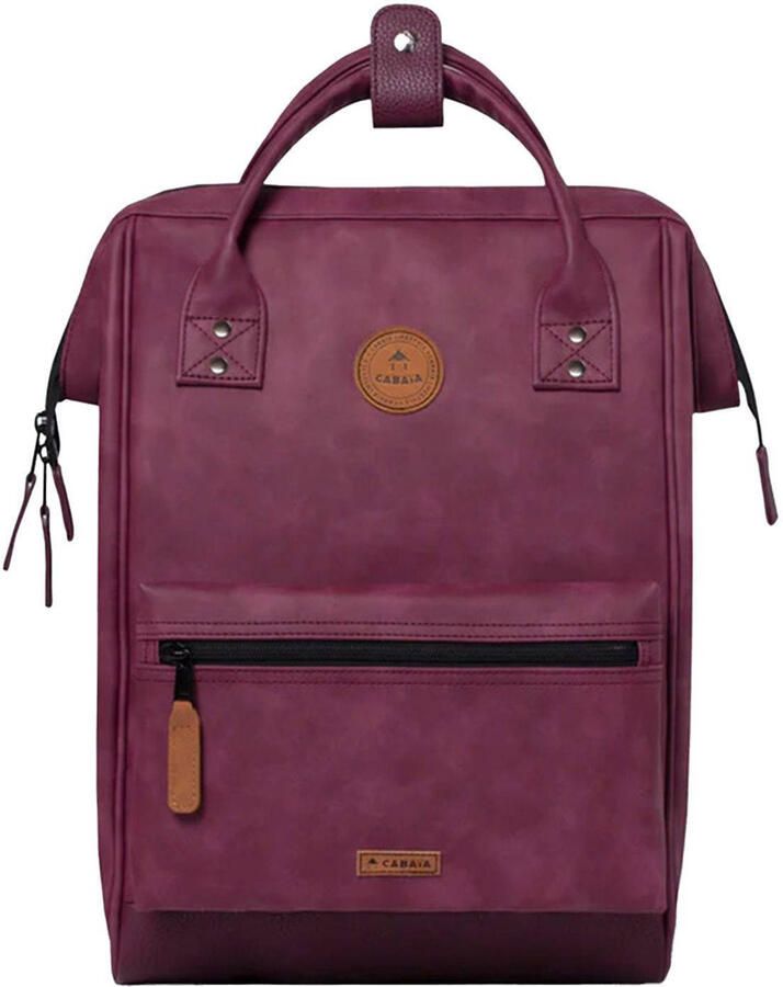Cabaia Avontuur Rugzak Rood Laptop Compartiment Red Dames