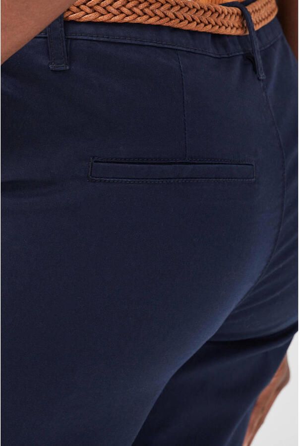 Cache 7 8 chinobroek slim fit donkerblauw