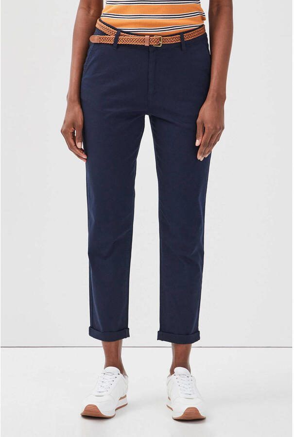 Cache 7 8 chinobroek slim fit donkerblauw - Foto 2