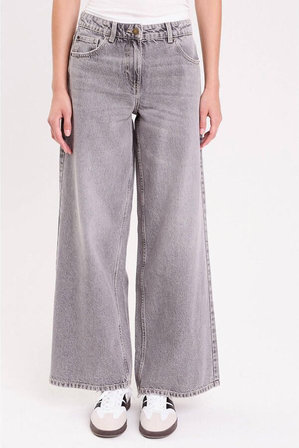 Cache baggy jeans grey denim